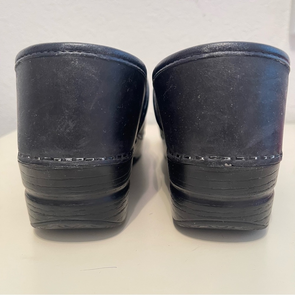 Dankso Clogs Shoes Black Leather Size 40 - Picture 4 of 11